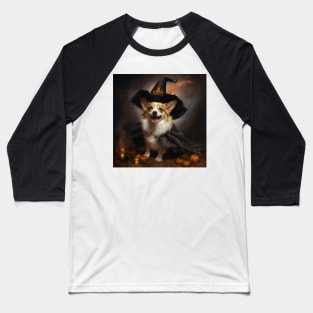 Corgi Witch Baseball T-Shirt